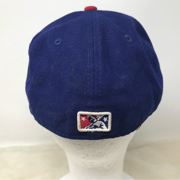 Round Rock Express Hat Cap Size 7 Blue New Era 59Fifty MiLB Baseball Signed #35 - Picture 3 of 8